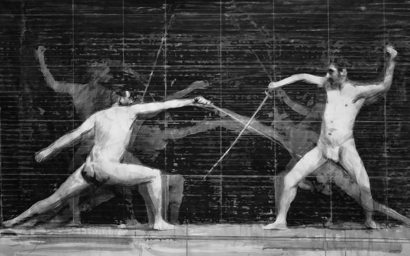 Els esgrimistes de Muybridge - Obra - Monocroms - David Casals